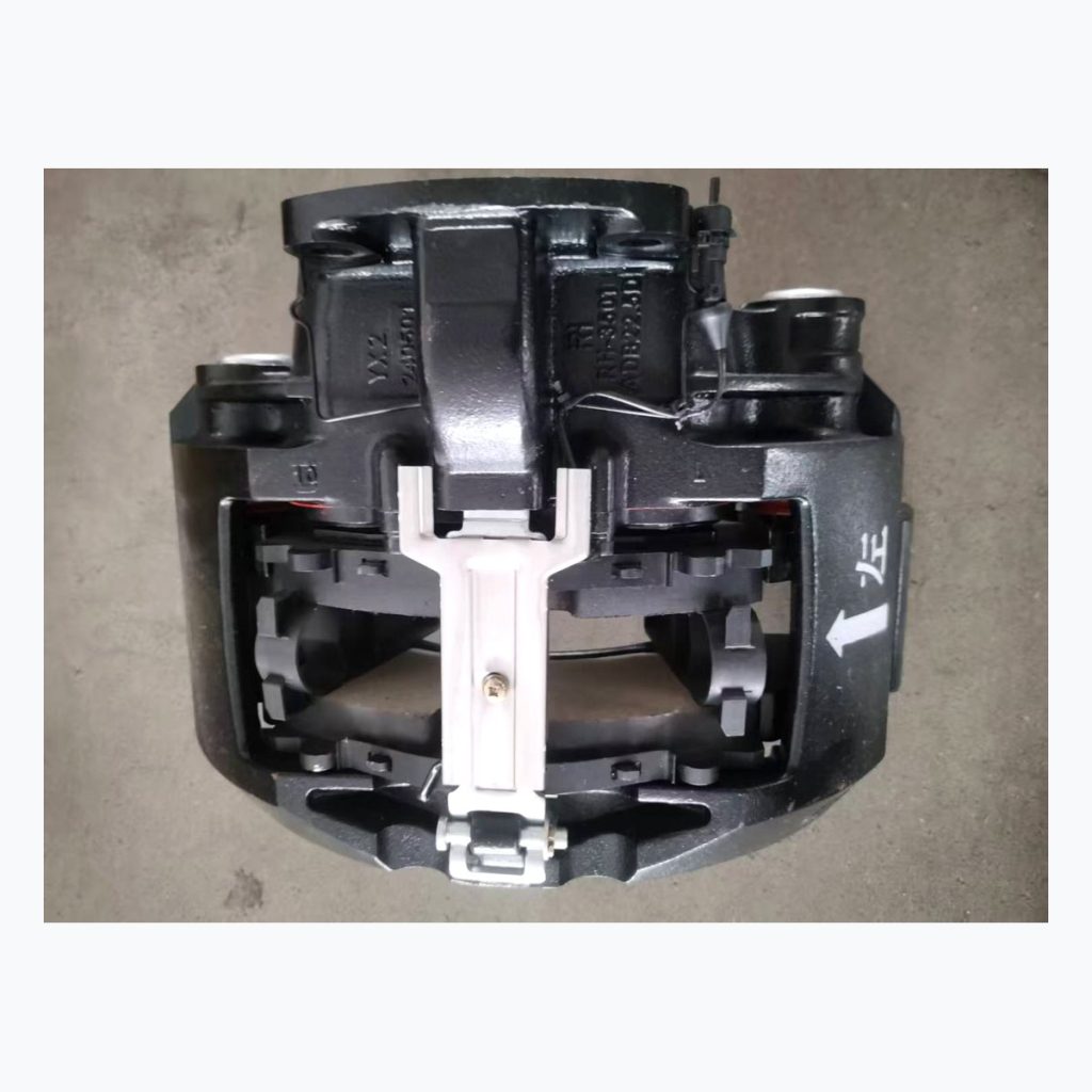 Complete black air disc brake caliper assembly