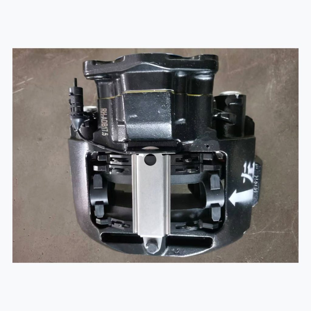Complete heavy-duty brake caliper actuator side view