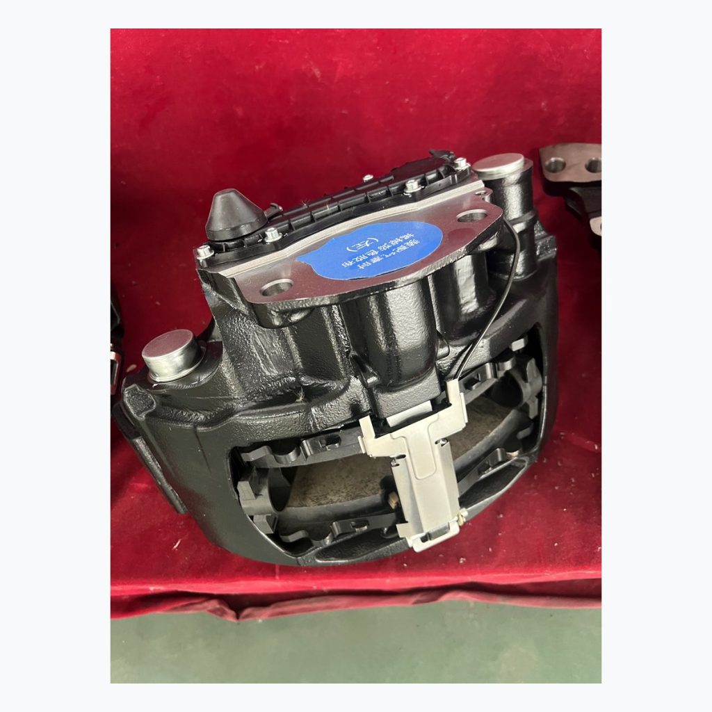 Complete brake caliper sample on red table